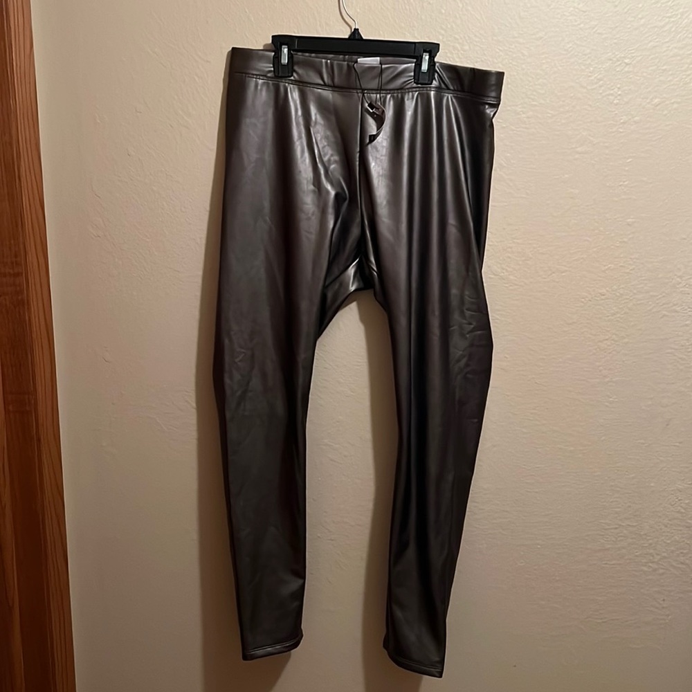 L Express Pleather Leggings